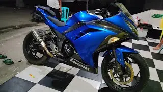 sticker ninja 250 fi full warpping biru candy #ninja #ninja250fi #sticker #bluecandy