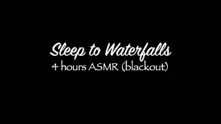 Mini Waterfall Nature ASMR 4 hours BlackOut Silver Trails in Oregon Sound and Visual