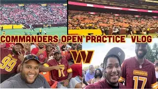 Washington Commanders Open Practice at Fedex Field Vlog & Highlights Carson Wentz To terry TD + More
