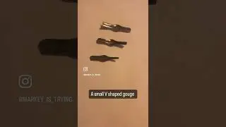What tips came in my Speedball carving tool? Learning to make stamps!