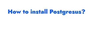 How to install Postgresus to backup PostgreSQL?