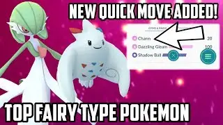 Top Fairy Type Pokemon In Pokemon Go! New Fast Move Charm