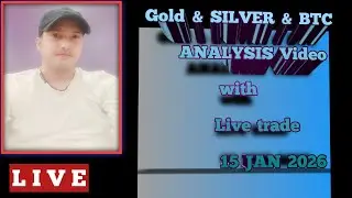 forex star is live/Gold & Btc Analysis video with live trade 15 JAN 2026 #shots#live#gold#Btc#mcx