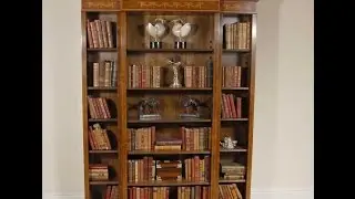 English Regency Sheraton Breakfront Bookcase