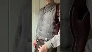 Spinning into a shoulder holster.  #gunslinger #gun #quickdraw #western #colt #shorts #gunspinning