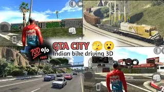 100% REAL GTA CITY in Indian bike driving 3D || #gameplay #gaming #gta5 #gta6 