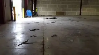 Removing old joint filler from concrete  floor