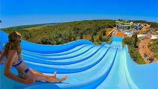 The Crazy Hills Water Slide at Aquapark Istralandia