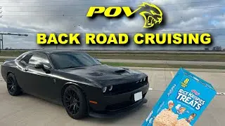 HELLCAT POV: Backroad Driving w/ Loud Exhaust Pops and Crackles | Dodge Challenger 6 Speed Manual