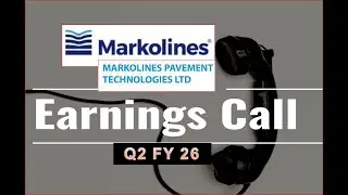 Markolines Pavement Technologies Ltd Concall for Q2FY25  #Markolinespavementconcall