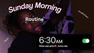 6am Sunday weekend morning routine *productive + self care*🎀✨️