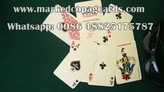 Copag 1546 invisible ink marked cards with contact lenses, cheating poker cards