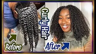 NEW Curly Hair Wash Routine for Defined Curls | Fall Wash Routine - ONLY USING 2 PRODUCTS AFTER WASH