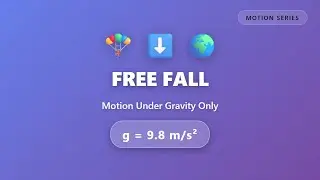 Free Fall: Motion Under Gravity Explained | Terminal Velocity & Acceleration