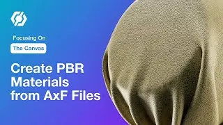 Сосредоточение на холсте: создание динамических PBR-материалов из файлов AxF в InstaMAT Studio