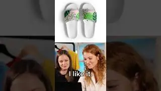 Slide into a pair of custom slides with Printful 👟 #Printful #shoes #shorts