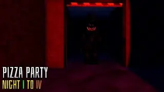 ROBLOX | Pizza Party | Night 1 to 4 (Full Walkthrough)