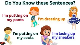 Phrasal Verbs About Clothes | Action Verb For Beginners | Daily Use English Sentences #kidslearning