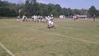 First day of high school football practice in pads at NEGHS and the Rams working on it, on 8/5/2023.