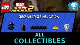 Lego Marvel Super Heroes 2 - ALL MINIKITS, STAN LEE, CHARACTER TOKEN, LEVEL 15 Red King Revelation