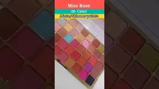 miss rose 40-color matte/shimmer palette #shorts #youtubeshorts