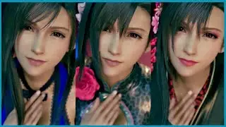 FF7 Remake - ALL 3 Tifa Dresses Comparison (Mature, Sporty & Exotic Outfits) - Final Fantasy 7