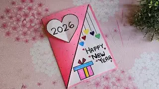 DIY Happy New Year Greeting Card 2026 | Easy & Beautiful Handmade Card Making Tutorial