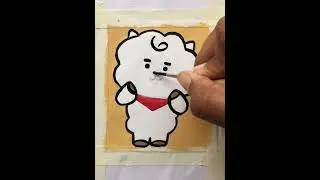 BABY RJ|bt21|rj|bt21 RJ drawing |jin|BTS💜#infinitylines #shorts
