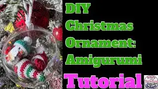 DIY Amigurumi Christmas Ornament 🎄 | Fillable Ornament Tutorial + Hanging Loop & Bow Options