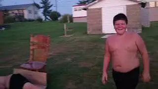 Matthew Black vs Country Killer in a backyard rules match 