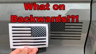 Is Your American flag on backwards?!? How To Install Your American Flag Decal Correctly.