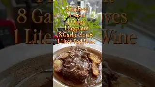 Beef in a Nashi Red Wine Sauce #recipe #cooking #beef #wine #sauce
