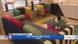Kenny's in shopping heaven exploring the Akron 'Treasure Trail'