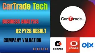 CarTrade Tech Business Analysis || Q2FY26 Number || Company Valuation