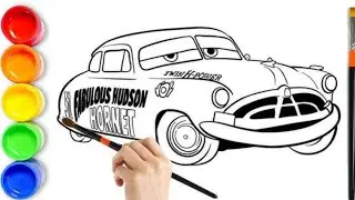How to draw Doc Hudson Hornet CARS 3