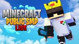 Minecraft SMP LIVE || PUBLIC SMP 24/7 JAVA + BEDROCK || PLAYING IN CREEPER MC SEASON - 5  #live