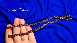 Ювелирная цепочка из бисера. Bead jewelry chain.