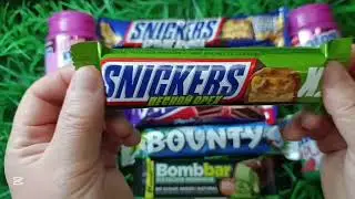 Bombbar mentos bounty alpella snikers #satisfying #howtomakechocolateathome 