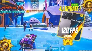 POCO X6 PRO🔱 NEW UPDATE 4.1 PUBG/BGMI🤯SUPER SMOOTH+120 FPS TEST!😍SENSÏTIVITY & CONTROL🔥