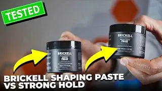 Brickell Shaping Paste VS Strong Hold Texturizing Pomade