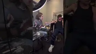 Louis getting his new tattoos earlier this year! 💙 #louistomlinson