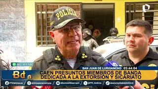 SJL: caen presuntos miembros de banda dedicada a la extorsi&oacute;n y sicariato
