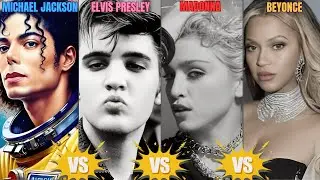 Michael Jackson vs Elvis vs Madonna vs Beyonce. Music legends🎤👑Legends or Untouchable Gods