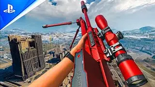 Call of Duty Warzone Verdansk Solo Quad KATT AMR Sniper Gameplay ( No Commentary )