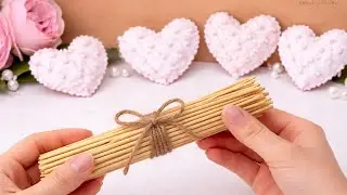 Look what I MADE from Wooden skewers and JUTE Rope! 🥰home decor Ideas