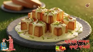 ভাইফোঁটা স্পেশাল মালাই পাউরুটি | Bread Sweet Recipe | Easy Dessert