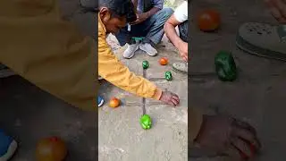 Capsicum between Tomato 3beads Village funygame || entertainment || uniqvdogm