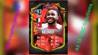 Madfut 23 || Christopher Nkunku || Completed SBC Solution || All 18 SBC