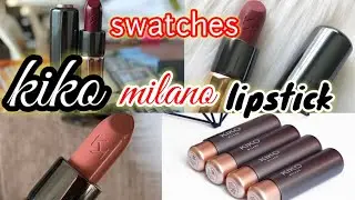 Kiko Milano Lipstick swatches || KIKO Milano Velvet Passion Matte Lipstick swatches