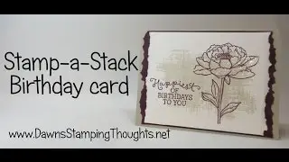 Stamp a Stack Birthday Card using Stampin'Up! Products